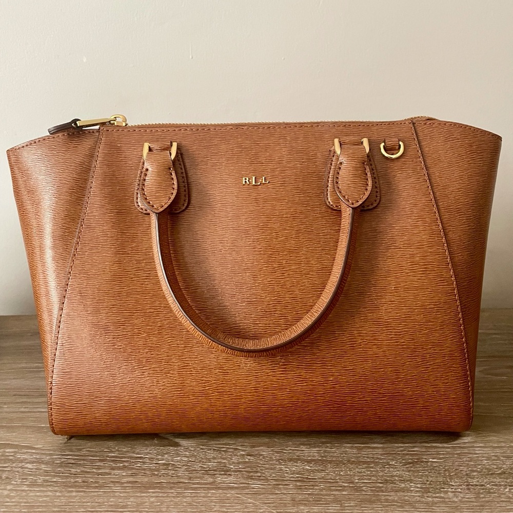 Ralph Lauren Brown Leather Purse